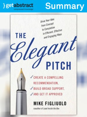 cover image of The Elegant Pitch (Summary)